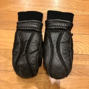 BEAVER CREEK VINTAGE WOMENS COWHIDE DOWN FILLED MITTENS MED